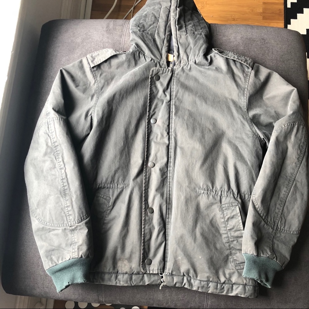 John Varvatos Bomber Insulated Hooded Jacket S